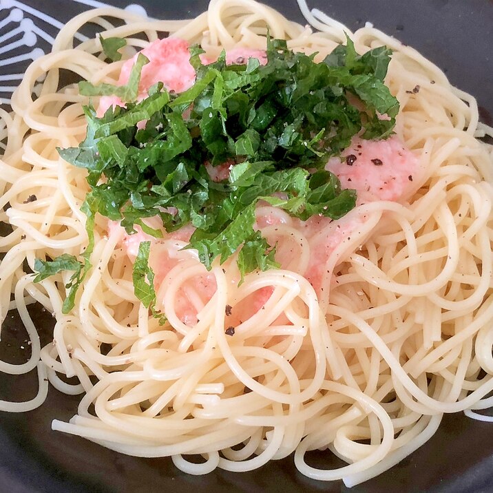 長芋と焼きたらこの冷製パスタ^_^